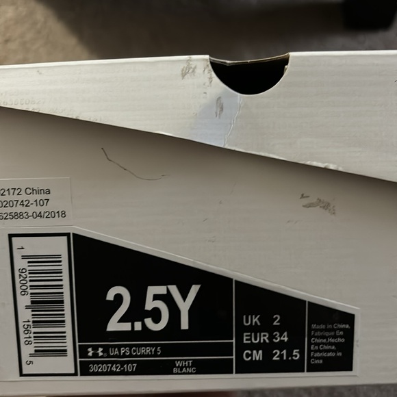 NWT Under Armour PS Curry 5 shoes - Picture 4 of 4